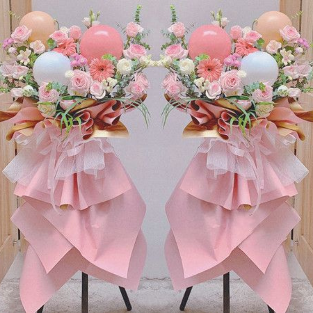 Flower Basket | Flower Stands | 開業花牌|開業花籃| 香港花店 - Fruitier Bouquets & Co.