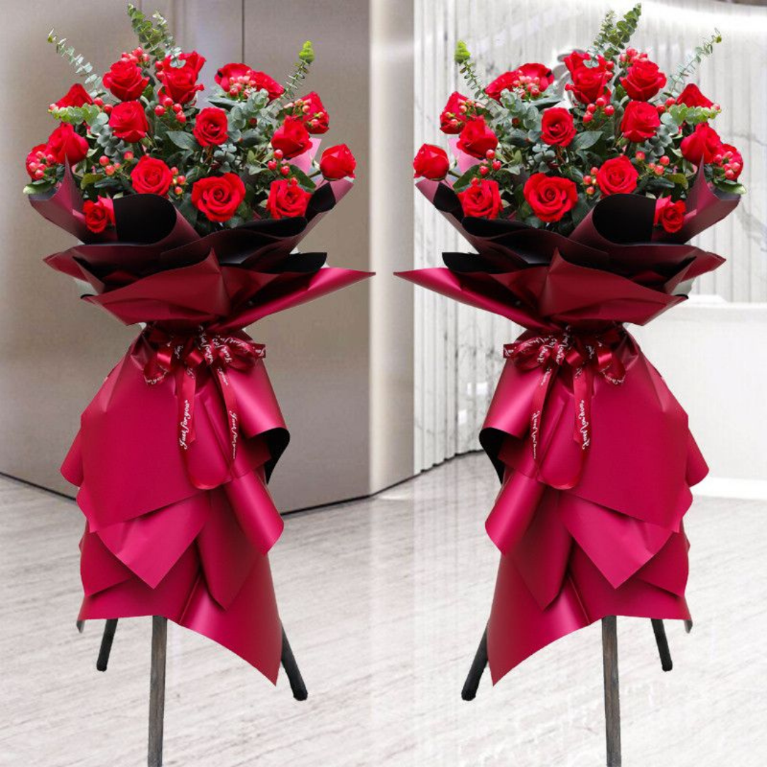 Flower Basket | Flower Stands | 開業花牌|開業花籃| 香港花店 - Fruitier Bouquets & Co.