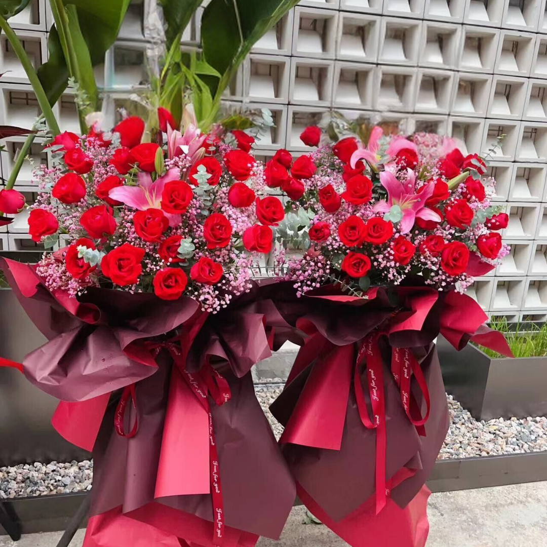 Flower Basket | Flower Stands | 開業花牌|開業花籃| 香港花店 - Fruitier Bouquets & Co.