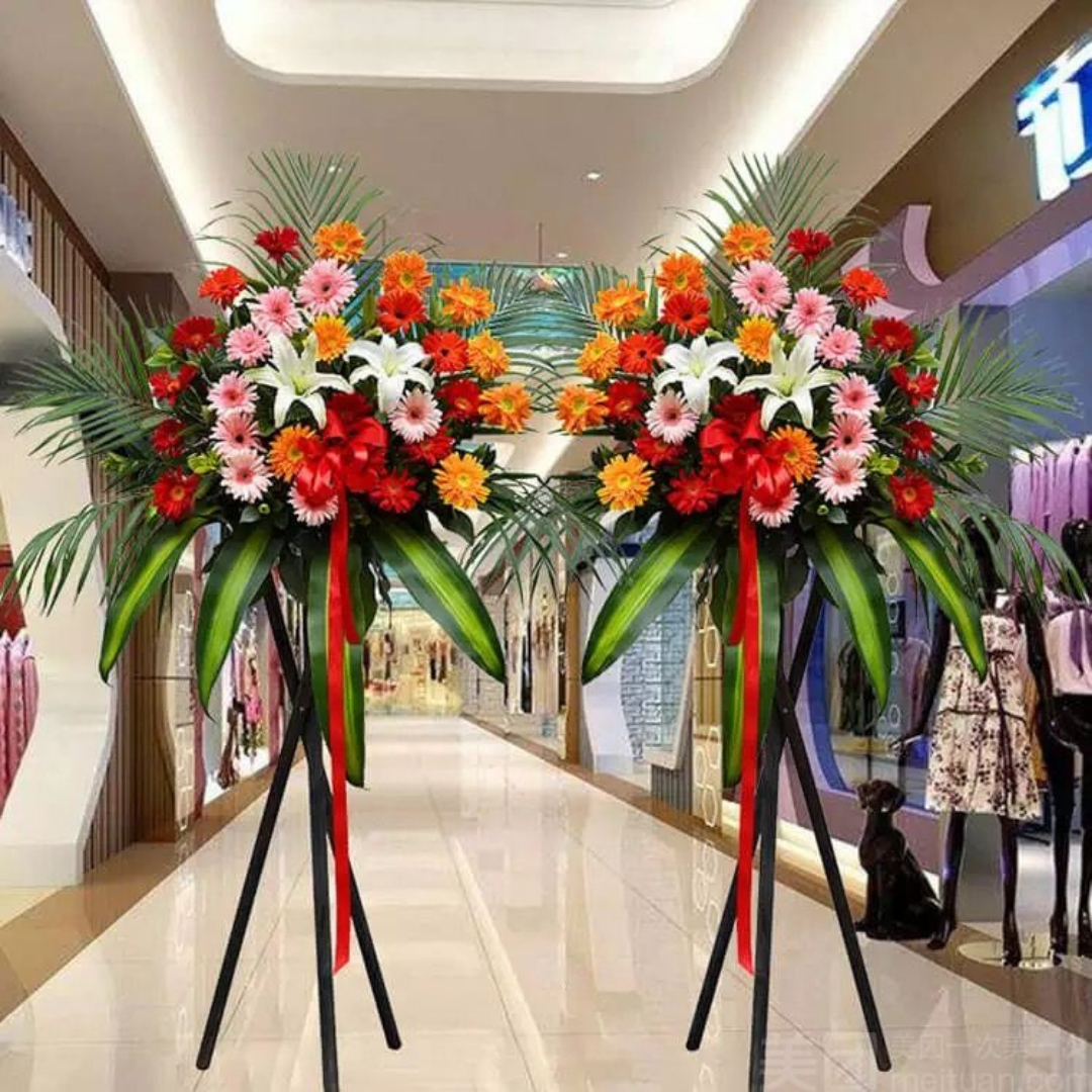 Flower Basket | Flower Stands | 開業花牌|開業花籃| 香港花店 - Fruitier Bouquets & Co.