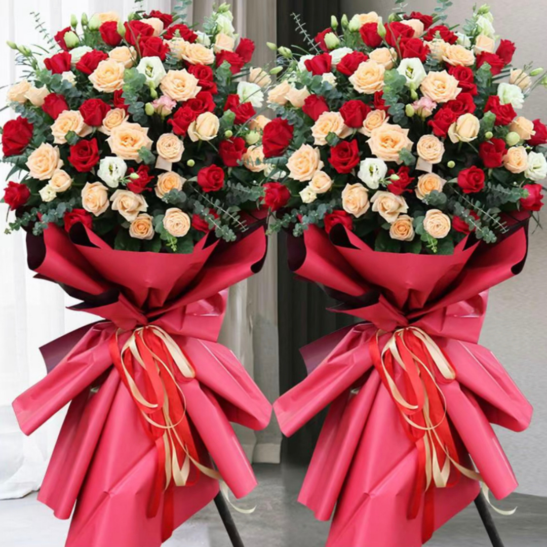 Flower Basket | Flower Stands | 開業花牌|開業花籃| 香港花店 - Fruitier Bouquets & Co.