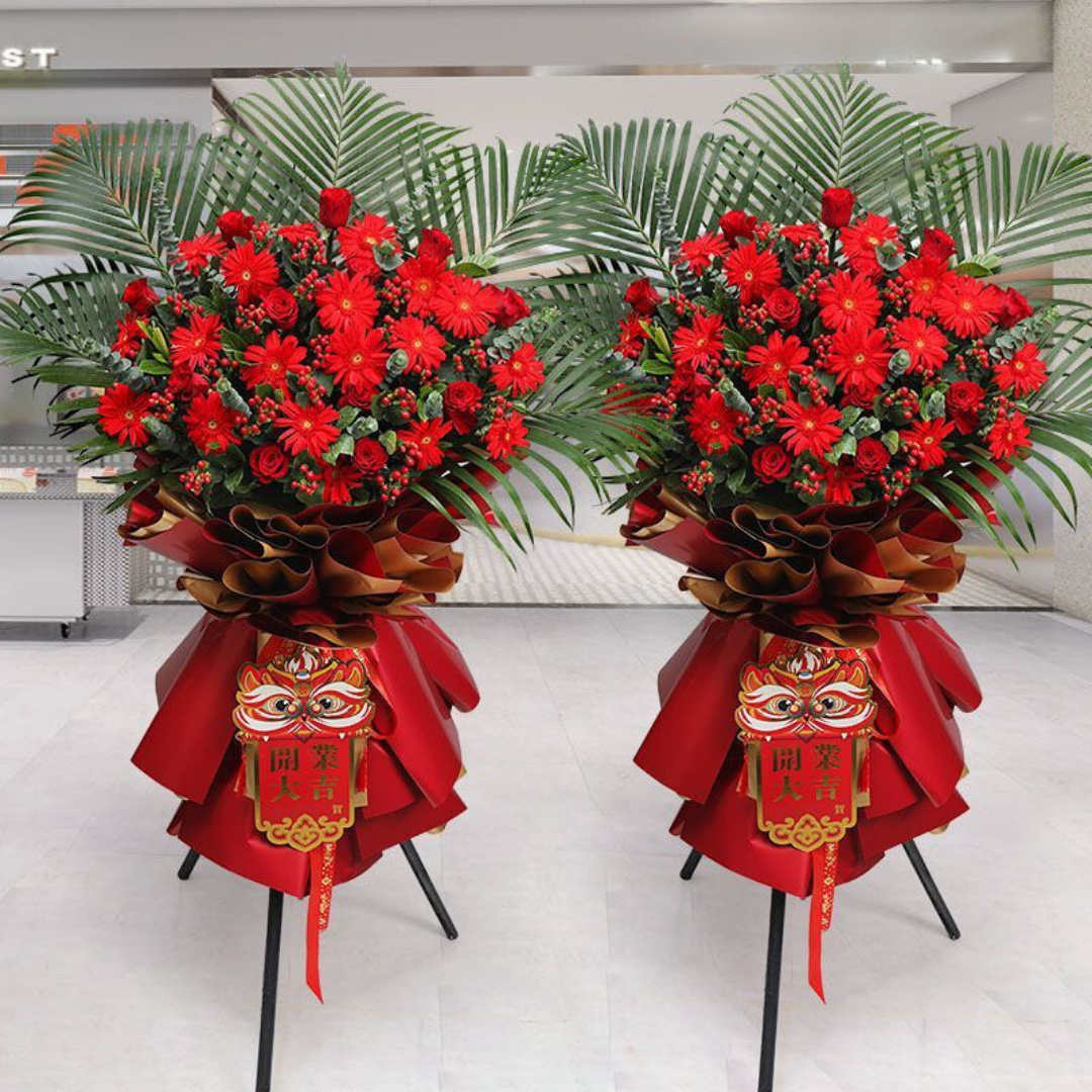 Flower Basket | Flower Stands | 開業花牌|開業花籃| 香港花店 - Fruitier Bouquets & Co.