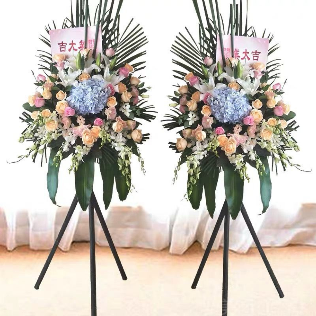Flower Basket | Flower Stands | 開業花牌|開業花籃| 香港花店 - Fruitier Bouquets & Co.