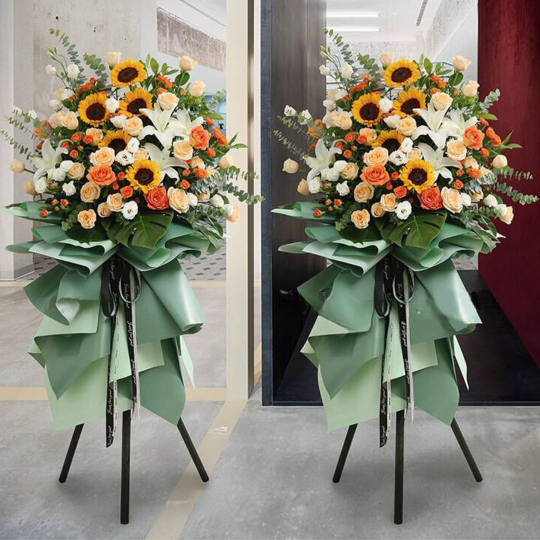 Flower Basket | Flower Stands | 開業花牌|開業花籃| 香港花店 - Fruitier Bouquets & Co.