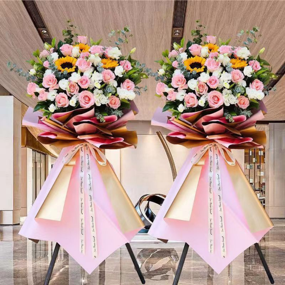 Flower Basket | Flower Stands | 開業花牌|開業花籃| 香港花店 - Fruitier Bouquets & Co.