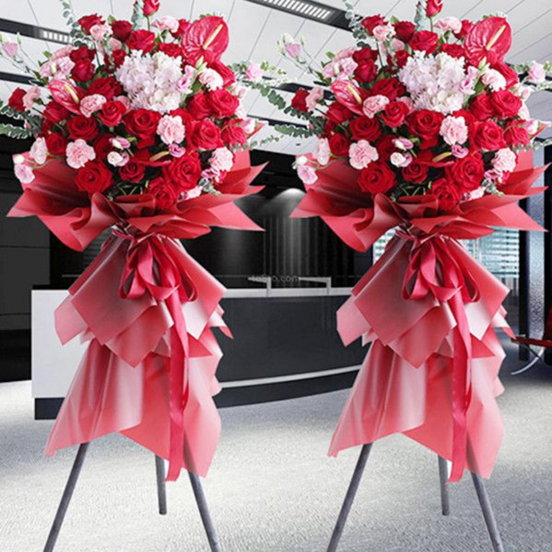 Flower Basket | Flower Stands | 開業花牌|開業花籃| 香港花店 - Fruitier Bouquets & Co.