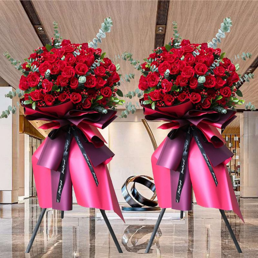 Flower Basket | Flower Stands | 開業花牌|開業花籃| 香港花店 - Fruitier Bouquets & Co.