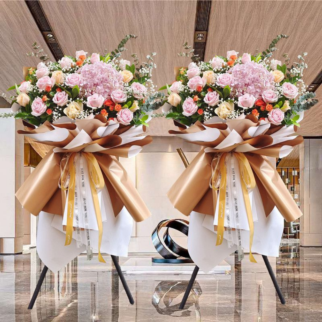 Flower Basket | Flower Stands | 開業花牌|開業花籃| 香港花店 - Fruitier Bouquets & Co.