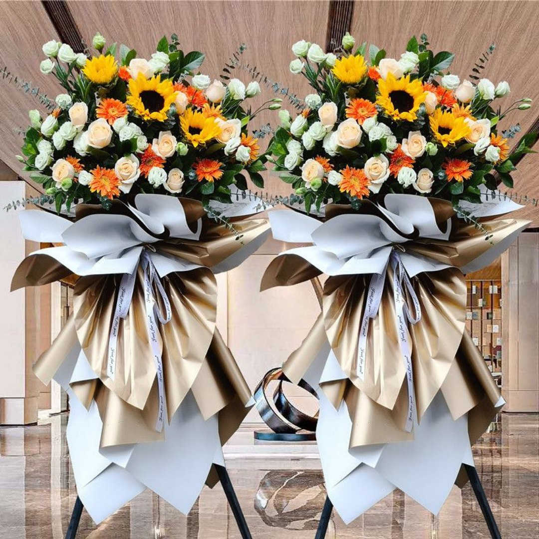 Flower Basket | Flower Stands | 開業花牌|開業花籃| 香港花店 - Fruitier Bouquets & Co.