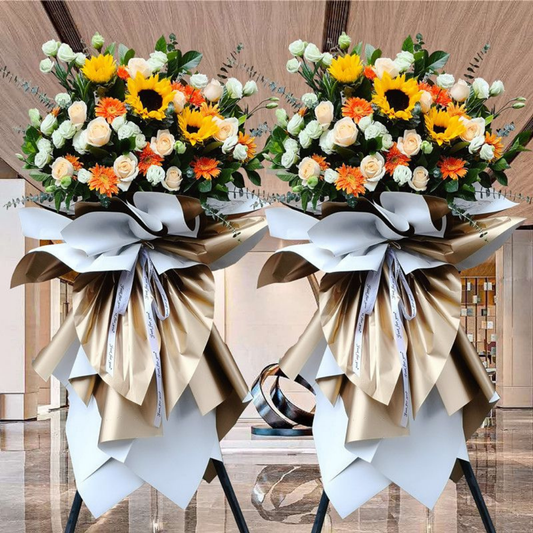 Flower Basket | Flower Stands | 開業花牌|開業花籃| 香港花店 - Fruitier Bouquets & Co.