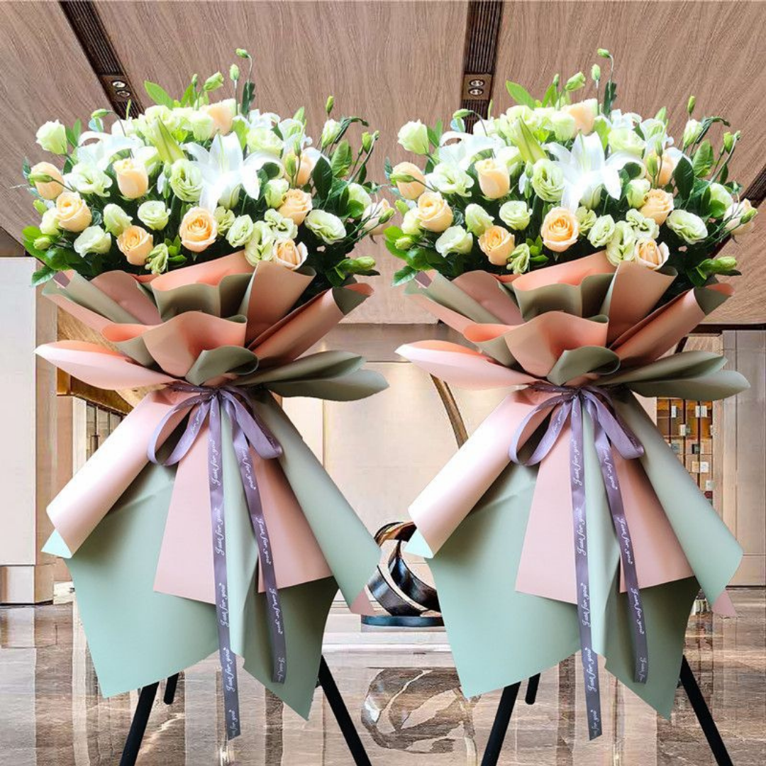 Flower Basket | Flower Stands | 開業花牌|開業花籃| 香港花店 - Fruitier Bouquets & Co.