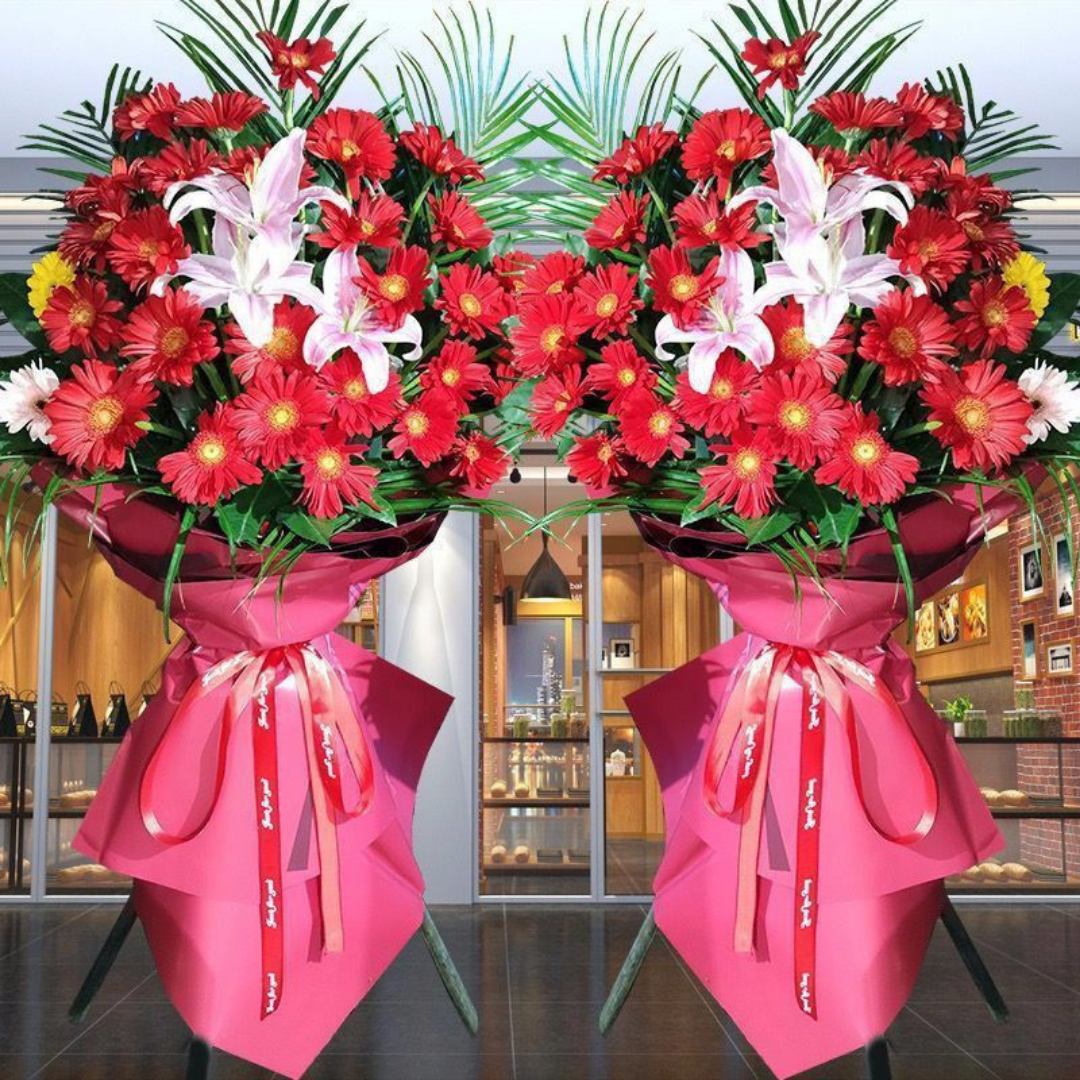 Flower Basket | Flower Stands | 開業花牌|開業花籃| 香港花店 - Fruitier Bouquets & Co.