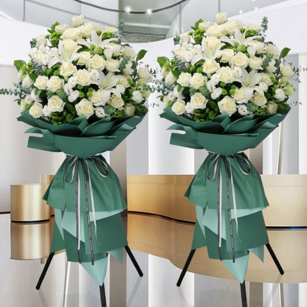 Flower Basket | Flower Stands | 開業花牌|開業花籃| 香港花店 - Fruitier Bouquets & Co.