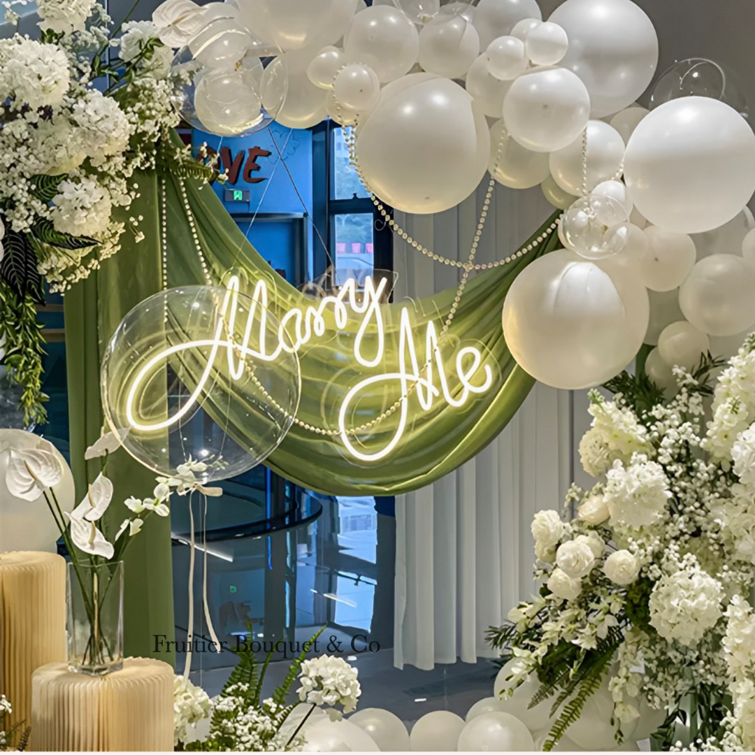 求婚佈置服務 -森林系氣球拱門