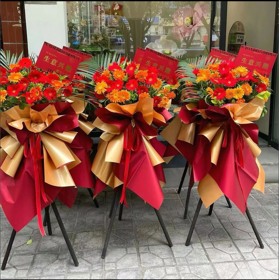 Flower Basket | Flower Stands | 開業花牌|開業花籃| 香港花店 - Fruitier Bouquets & Co.