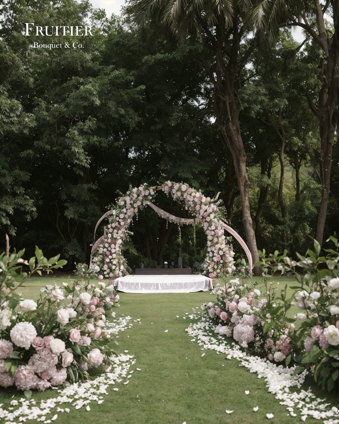 婚禮佈置 - 絲花拱門