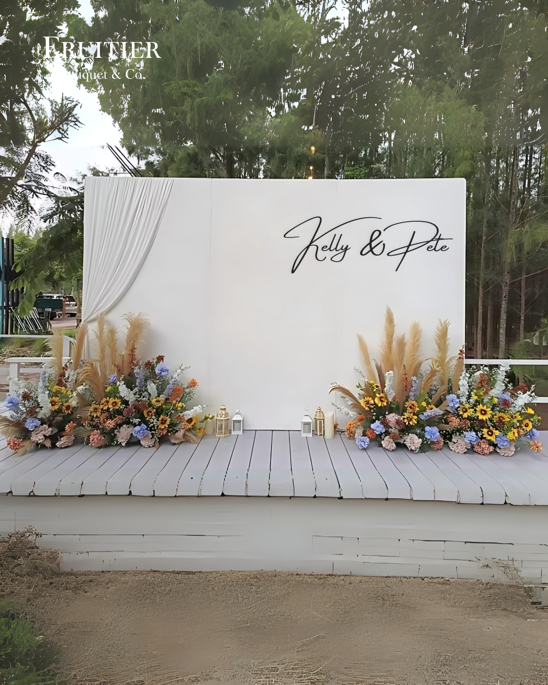 婚禮佈置 - 純色平面背景