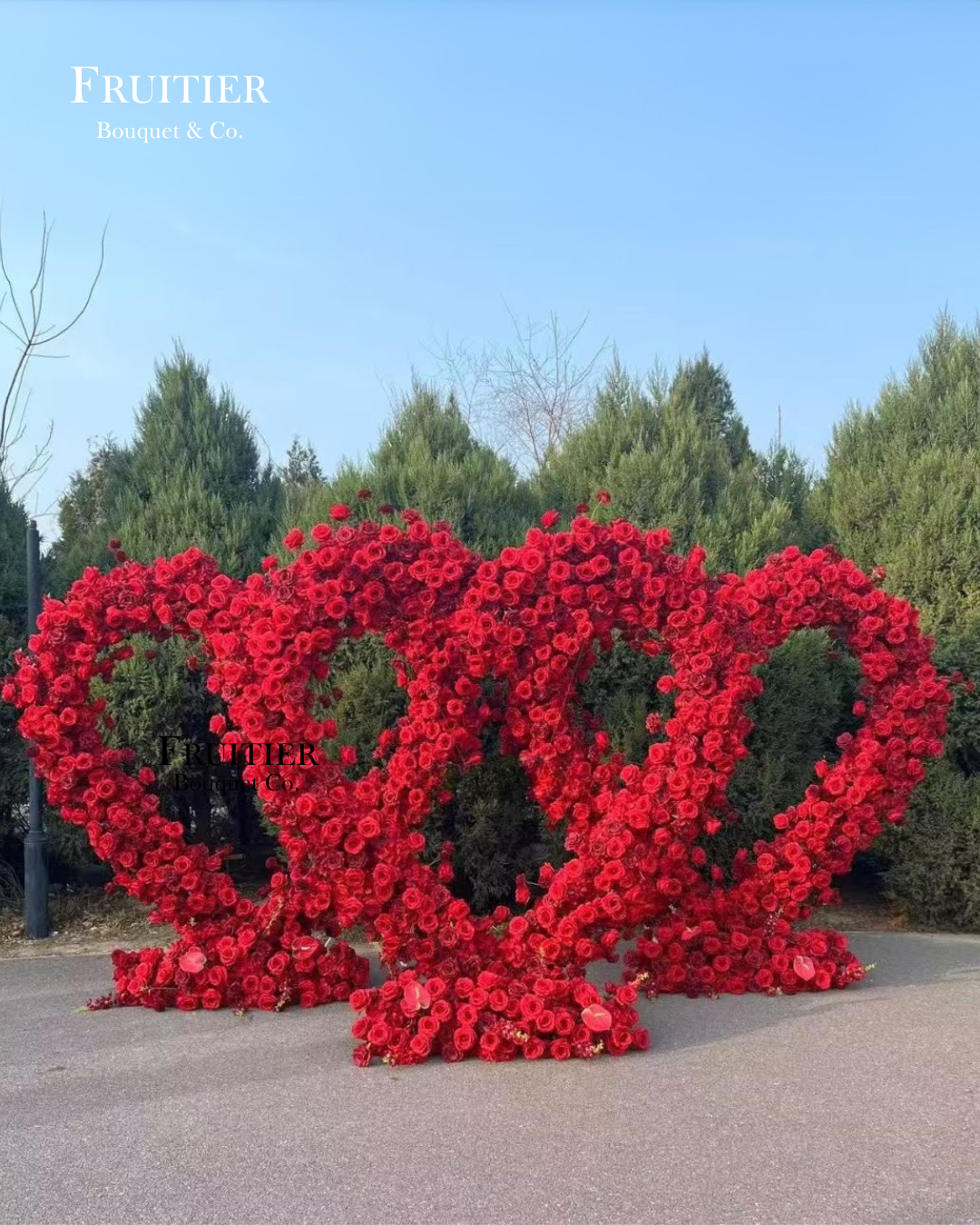 婚禮佈置 - 絲花背景