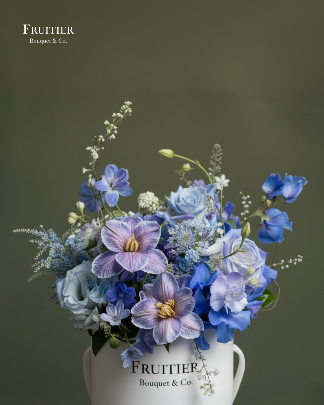 中秋花盒: Mid-Autumn Azure Blossom Box
