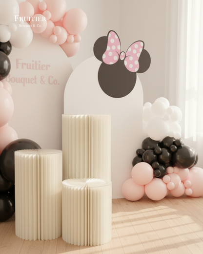 生日佈置服務 - Mickey 粉黑主題佈置套裝 佈置圖 3