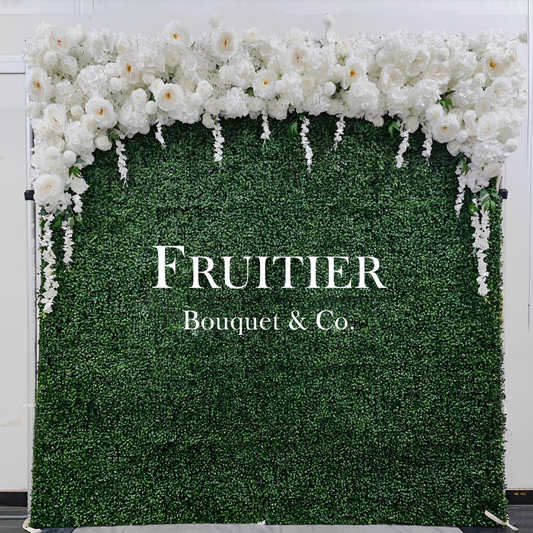 Wedding Decoration- Green Silk Flower Background Wall 