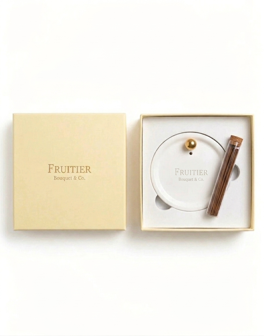 Mid-Autumn Festival Gift Box - Incense and Ceramic Plate Set | Business Bulk Orders Available