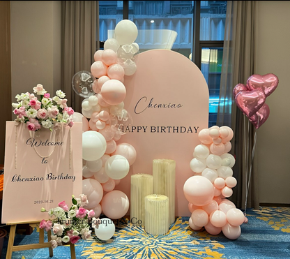 Birthday decoration service-pink floral theme party