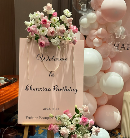 Birthday decoration service-pink floral theme party