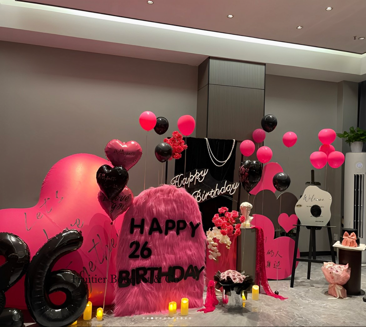 Birthday decoration service-Spade plush theme party