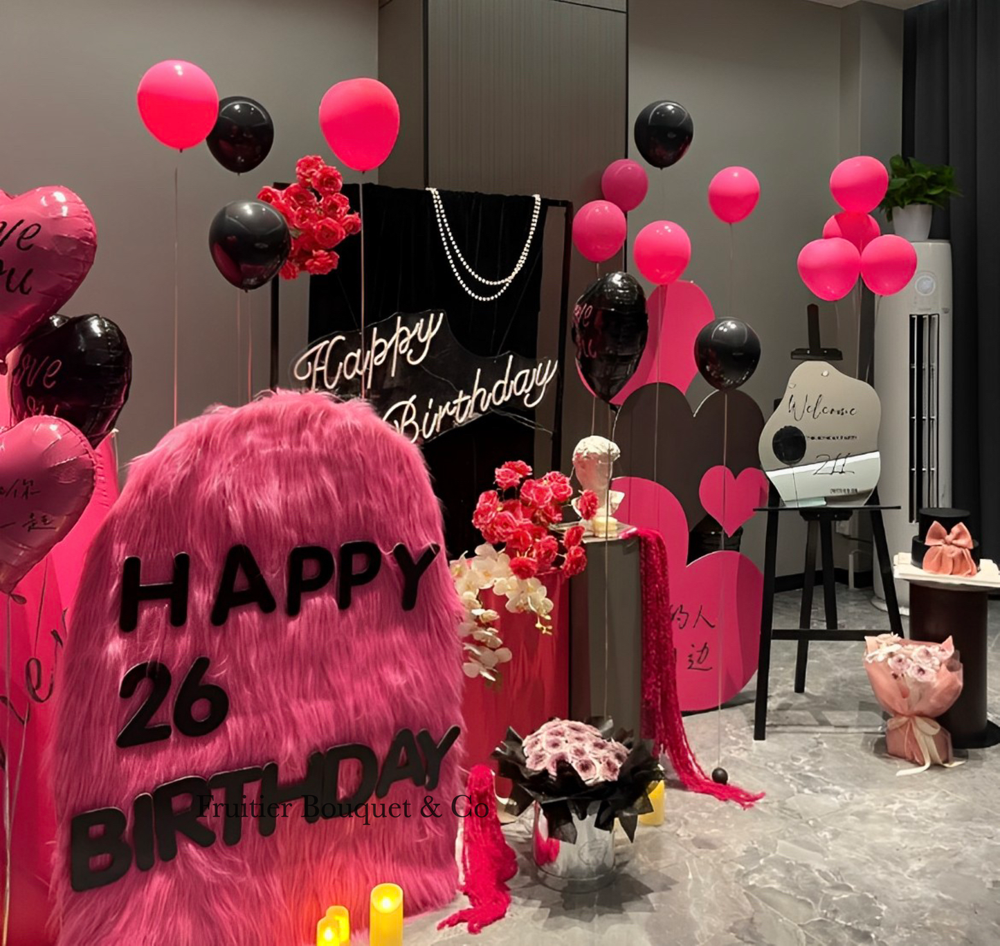 Birthday decoration service-Spade plush theme party