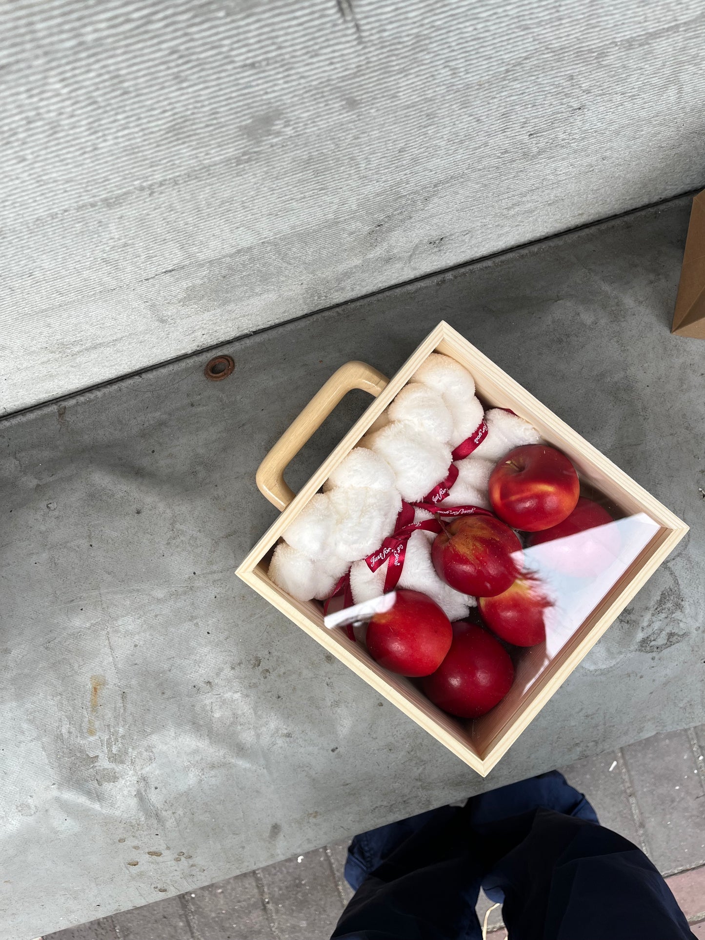 Children's Cute Bear Apple Fruit Gift Box