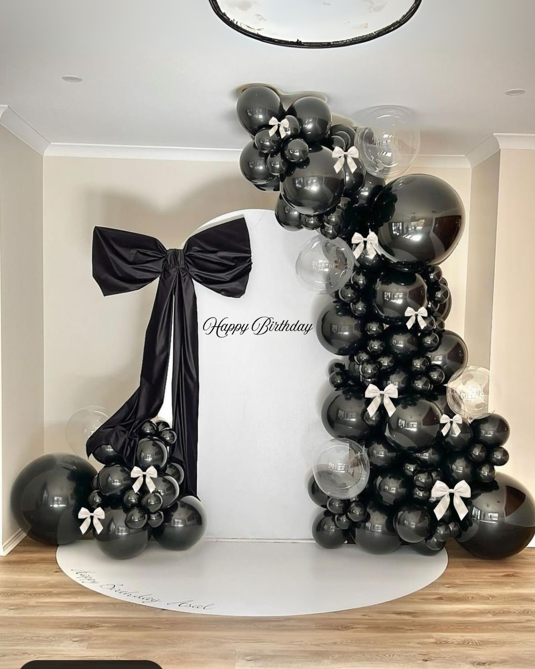 生日佈置服務 -絲帶氣球佈置套裝