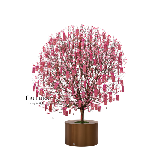 商業花藝佈置：桃花樹